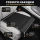 Накидка-удлинитель на сиденье автомобиля под колени, экокожа, 9480 отверстий для вентиляции, универсальная, накидка на сидение, черная - изображение 10