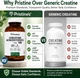 Добавка премиум-класса моногидрат креатина PRISTINE'S NSF Certified Creatine Monohydrate 300 капсул - изображение 4