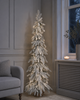Елка литая заснеженная Forest Elf Snow 160 см узкая в мешковине - изображение 3