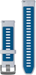 Pasek Garmin Quick Release Silicone Band 22mm White-Blue (010-11251-A1) - obraz 2