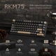 Механічна клавіатура RK Royal Kludge M75 бездротова OLED 75 відсотків Red Switch - зображення 4
