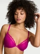 Комплект белья Victoria's Secret бюст и трусики тонг 1162176317 (Розовый 36C/M) - изображение 2