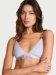 Комплект белья Victoria's Secret бралетт триангл и трусики тонг 1161283037 (Голубой XL) - изображение 2