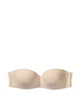 Комплект белья Victoria's Secret PINK лиф Push-up и кружевные трусики тонг 1161304269 (Бежевый 32B/S) - изображение 4