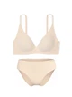 Женский комплект белья Victoria's Secret бесшовный лиф Push-Up и трусики бикини 1161234087 (Бежевый L) - изображение 1