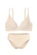 Комплект белья: бюстгальтер push-up и трусики слип Victoria's Secret 80B/L Бежевый (153213) - изображение 1