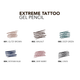 Гелевий олівець для очей Flormar Extreme Tattoo Gel Pencil, 06 Onyx Чорний - зображення 3