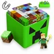 Магнітний конструктор 200 блоків + 8 фігурок Магнітні блоки в стилі Minecraft в зеленому подарунковому боксі - зображення 9