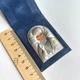 Серебряная икона Св Николай с позолотой в бархатном чехле-подставке, дорожная, карманная - изображение 5