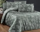 Турецька постільна білизна First Choice Cotton Satin Karlis Moonmist євро - зображення 1