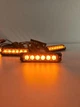 Стробоскоп мигалка в решітку радіатора авто комплект 4 шт 6led помаранчевий з дистанційним пультом - зображення 4