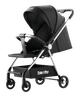 Дитяча універсальна коляска BERUTY LUX black/silver / Преміальна коляска з люлькою та прогулянковим блоком - зображення 1