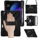 Противоударный чехол X-CASE с подставкой 360° и ремешком для Xiaomi Pad 8 / Pad 8 Pro / Pad 7 / Pad 7 Pro 11.2" (Чёрный) - изображение 2