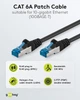 Патч-корд Goobay RJ45 SFTP6a 0.5m patch AWG27 D=6.0mm LSOH PoE+ Cu чорний(75.09.3664) - изображение 2
