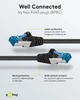 Патч-корд Goobay RJ45 SFTP6a 0.5m patch AWG27 D=6.0mm LSOH PoE+ Cu чорний(75.09.3664) - изображение 3