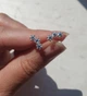 Серьги маленькие серебряные ромашки покрытие серебро 925пробы - изображение 2