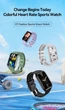 Смарт-годинник H1 Smart sports watch 1,45 дюймів, пульсометр, модні чоловічі та жіночі спортивні розумні браслети (Silver) - зображення 10