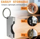 Чехол для YubiKey 5/5C NFC и Security Key с брелоком, алюминиевый, серебряный - изображение 4