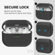 Чохол AhaStyle SnapLock Case для Airpods Pro 3 Black (CP-PT-JY26-BK) - изображение 2