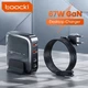 Быстрая зарядка Toocki GaN 67W на 4 порта 2 USB-C + 2 USB-A, QC 4.0, PD 3.0 Сетевое Зарядное устройство для ноутбука телефона - изображение 1