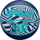 Баскетбольный мяч Wilson NBA DRV PLUS DAZZLE CAMO OUTDOOR INDIGO темно-сине-бирюзово-белый Размер 5 WZ3016102XB5 - изображение 1
