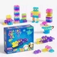 Конструктор Magic Gummy Block на 28 деталей, м'який, кольорові деталі, желейний ефект, з'єднувальні елементи - изображение 6