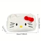 Мягкий пенал Hello Kitty пенал косметичка унисекс черный с мультяшным принтом полиэстер без наполнения на молнии - изображение 3