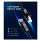 Сетевой кабель Патч-корды UGREEN NW102 Cat 6 U/UTP 5м ПВХ Черный - изображение 3