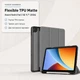 Чохол для планшета Xiaomi Redmi Pad 2 SE 9.7" (2026) BeCover Flexible TPU Matte з кріпленням для стилуса Gray (BC_716153) - зображення 2