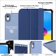 Чехол для планшета Apple iPad 10.9" (2022/2024)/iPad (А16) 2025 11" BeCover Tri Fold Hard Deep Blue (BC_716119) - изображение 3