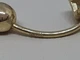 Золотая серьга-пирсинг с фианитами. 360062Ж - изображение 4