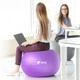 Мяч для фитнеса йоги и пилатеса WCG Balance Pro 65 см Anti-Burst Фитбол для беременных и тренировок дома и в спортзале с насосом и системой Anti-Burst нагрузка до 500 кг Фиолетовый - изображение 2