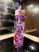 Прозрачная бутылка для воды K-POP Huntrix 700 мл с трубочкой и ремешком, детская многоразовая - изображение 6