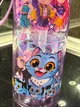 Прозрачная бутылка для воды K-POP Huntrix 700 мл с трубочкой и ремешком, детская многоразовая - изображение 7