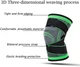 Наколінник Еластичний Бандаж на Колено Компресійний Knee Support WN-26 Чорно-зелений wellamart - изображение 4