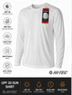 Чоловічий лонгслів потовідводний сонцезахисний HI-TEC UPF 30 SUN SHIRT спортивний легкий кофта білого кольору розмір L - изображение 3