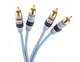 Міжблочний аудіокабель Supra DUAL 2RCA-2RCA Audio 1.5 м Ice Blue - изображение 1
