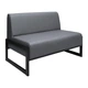 Диван Quadro 160×78×85 см екошкіра Stone Grey (металевий каркас) - зображення 2