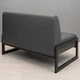 Диван Quadro 160×78×85 см екошкіра Stone Grey (металевий каркас) - зображення 4