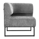 Модульний диван Lounge кутовий 77×77×83 см Stone Grey - зображення 2