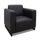 Диван Kansas 90×75×88 см екошкіра Soft Black (металевий каркас) - изображение 1