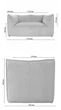 Диван Lotos Deep Graphite 172×87×82 см - зображення 7