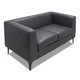 Диван Morgan 145×77×70 см екошкіра Deep Black - изображение 3