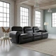 Модульний диван Dolce 255×84×80 см екошкіра Soft Black - изображение 1