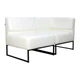 Модульний диван Lounge 154×77×83 см екошкіра Cloud White - изображение 1