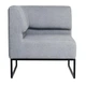 Модульний диван Lounge кутовий 77×77×83 см Light Grey - изображение 2