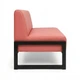 Диван Quadro 140×78×85 см екошкіра Dusty Pink (металевий каркас) - зображення 3