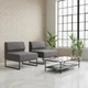 Модульний диван Lounge зі спинкою 154×77×83 см Stone Grey - зображення 1