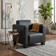 Диван Kansas 90×75×88 см екошкіра Soft Black - изображение 5