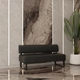 Диван Office зі спинкою 155×65×75 см екошкіра Deep Black - изображение 4